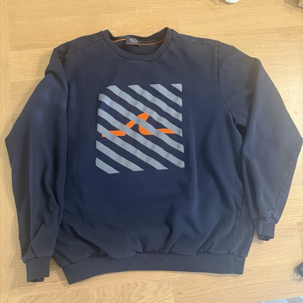 Paul & Shark Yachting Crewneck Sweatshirt Men's Size XXL Navy‎ Big Logo Nautical